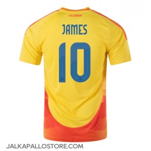 Kolumbia James Rodriguez #10 Kotipaita Copa America 2024 Lyhythihainen
